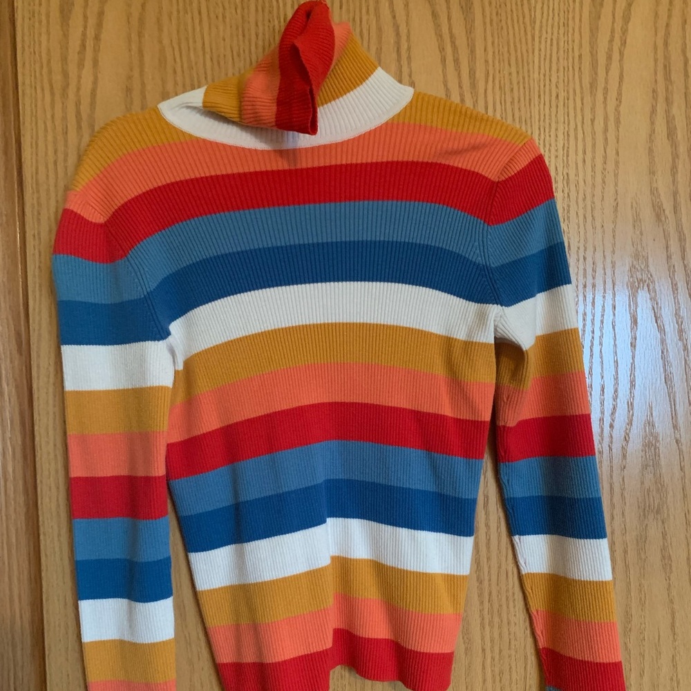 Rainbow wrangler turtle neck